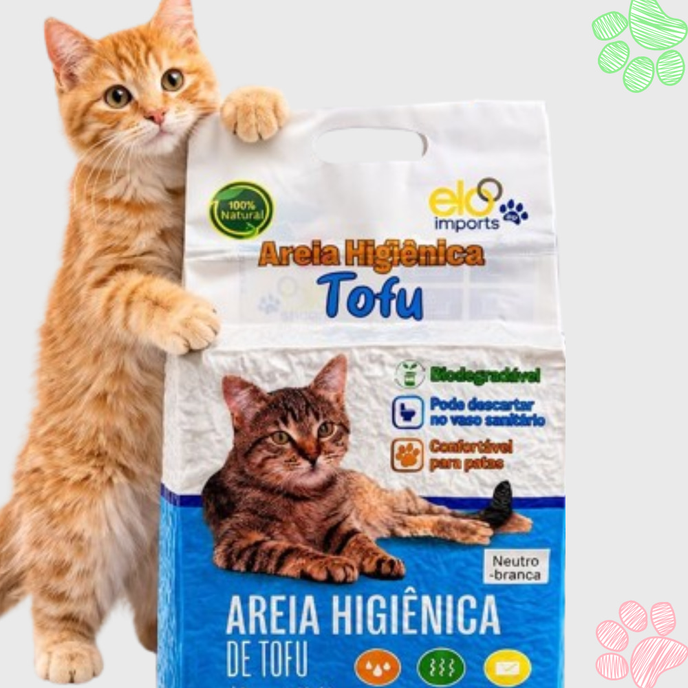 Areia Higienica Natural Tofu Rota do Pet