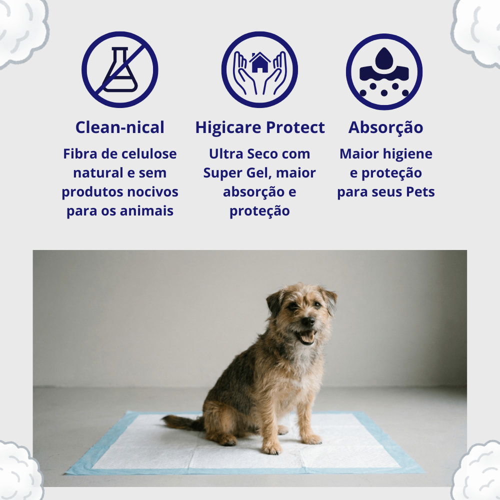 Tapete Higienico Super Rug 80x60cm Rota do Pet Dados